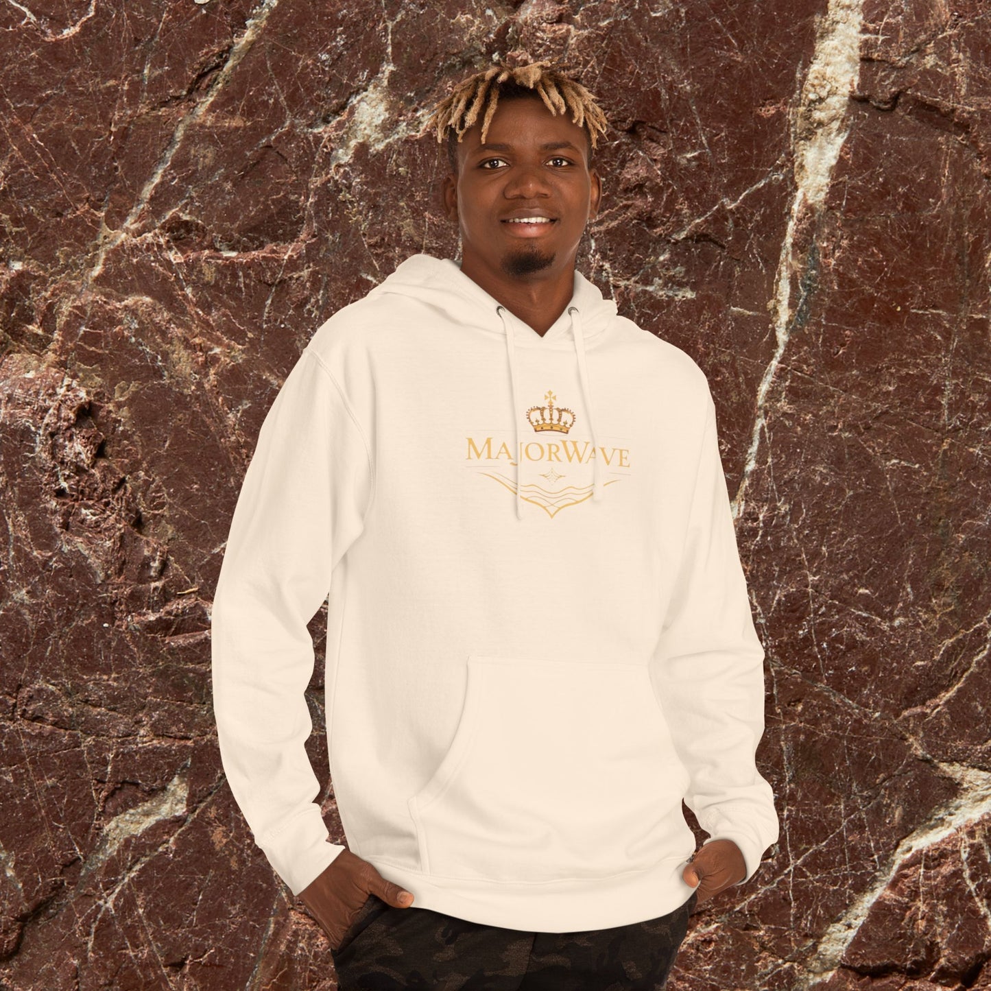 Hoodie — Majalrave Gold Crest & Sunset Eye Graphic Hooded Sweatshirt