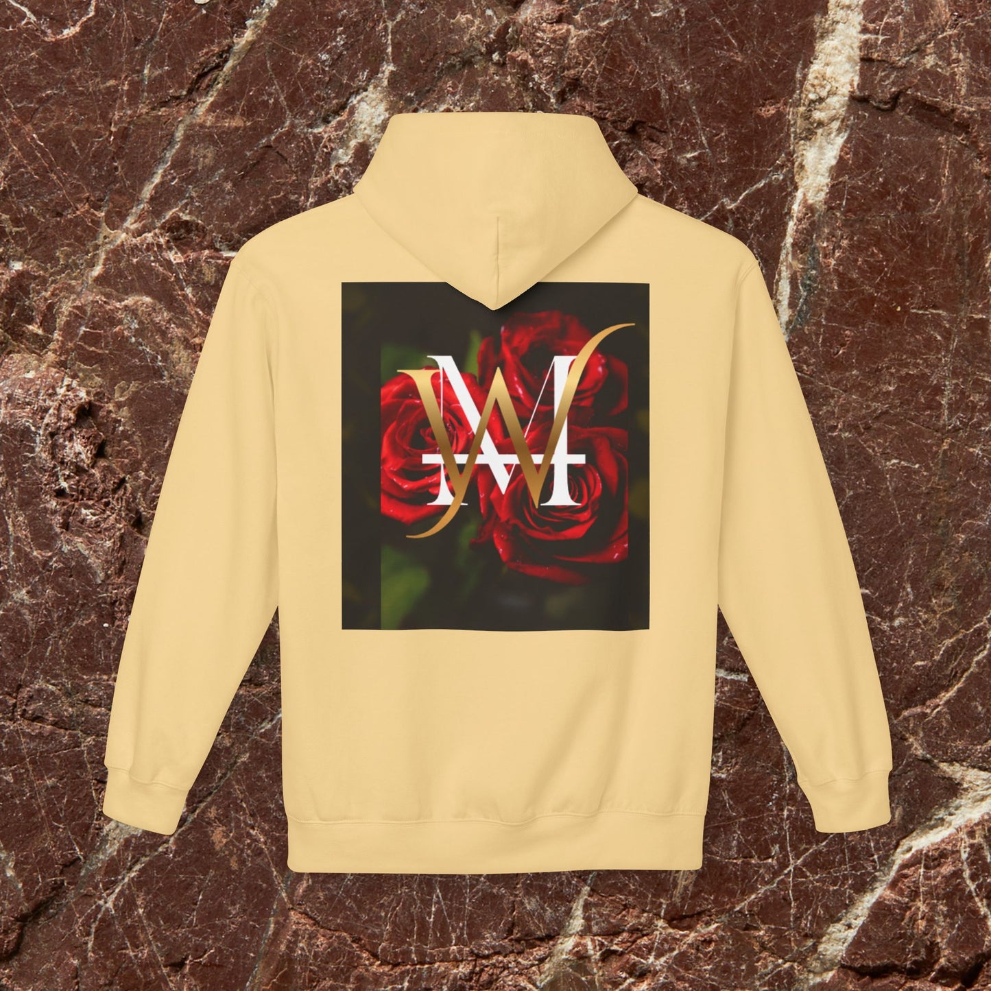 Hoodie — Rose Monogram "W" Graphic Pullover