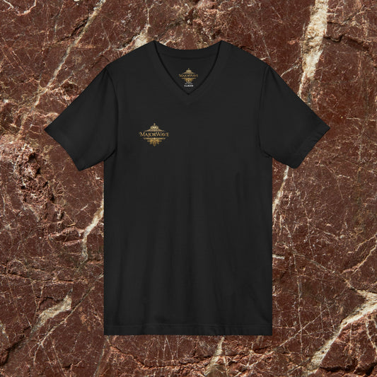 Vision x Major Hustle V-Neck Tee — Motivational Graphic Shirt