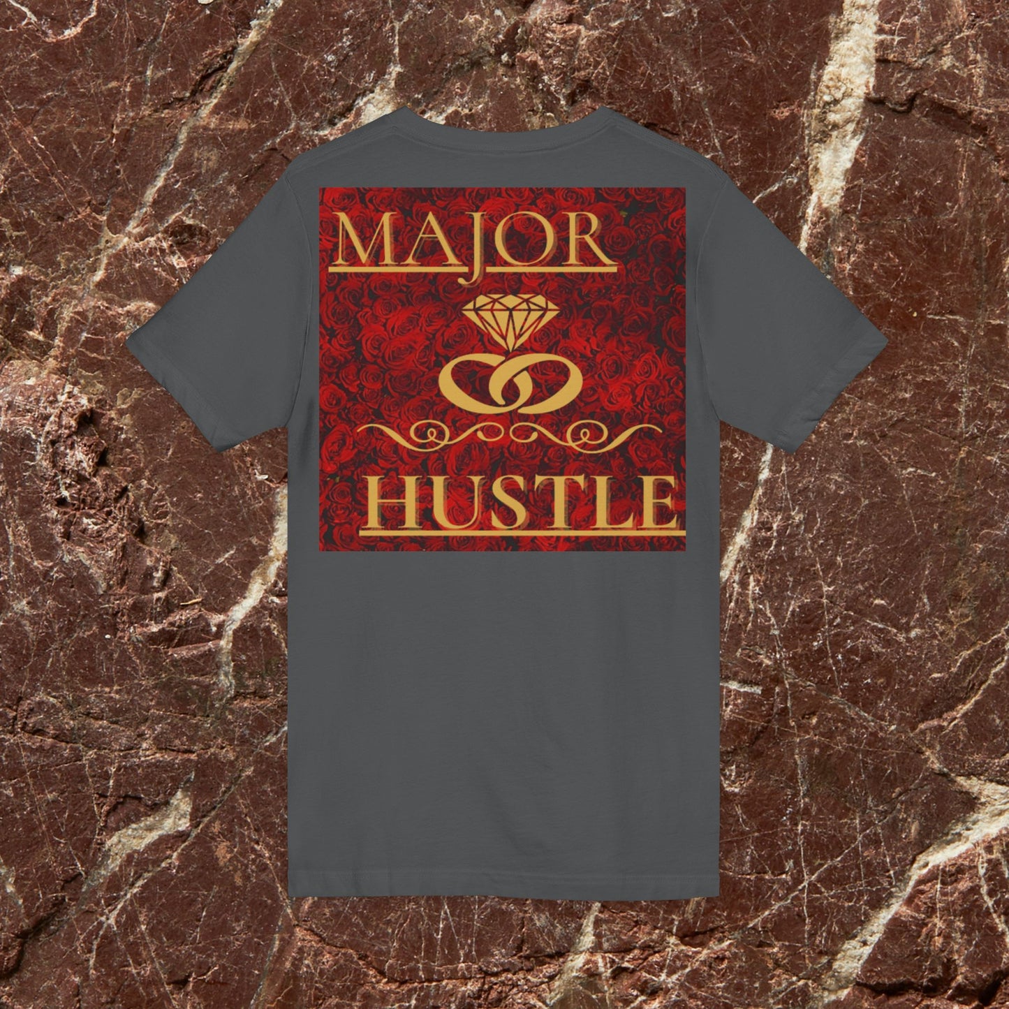 Vision x Major Hustle V-Neck Tee — Motivational Graphic Shirt
