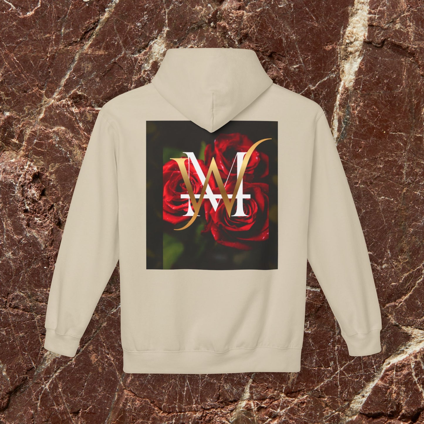 Hoodie — Rose Monogram "W" Graphic Pullover