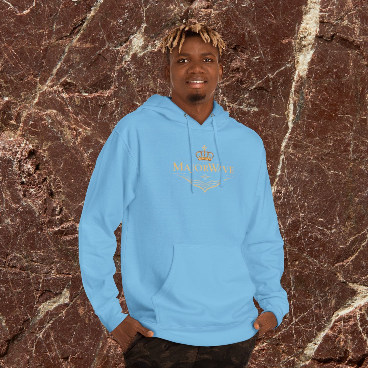 Hoodie — Majalrave Gold Crest & Sunset Eye Graphic Hooded Sweatshirt