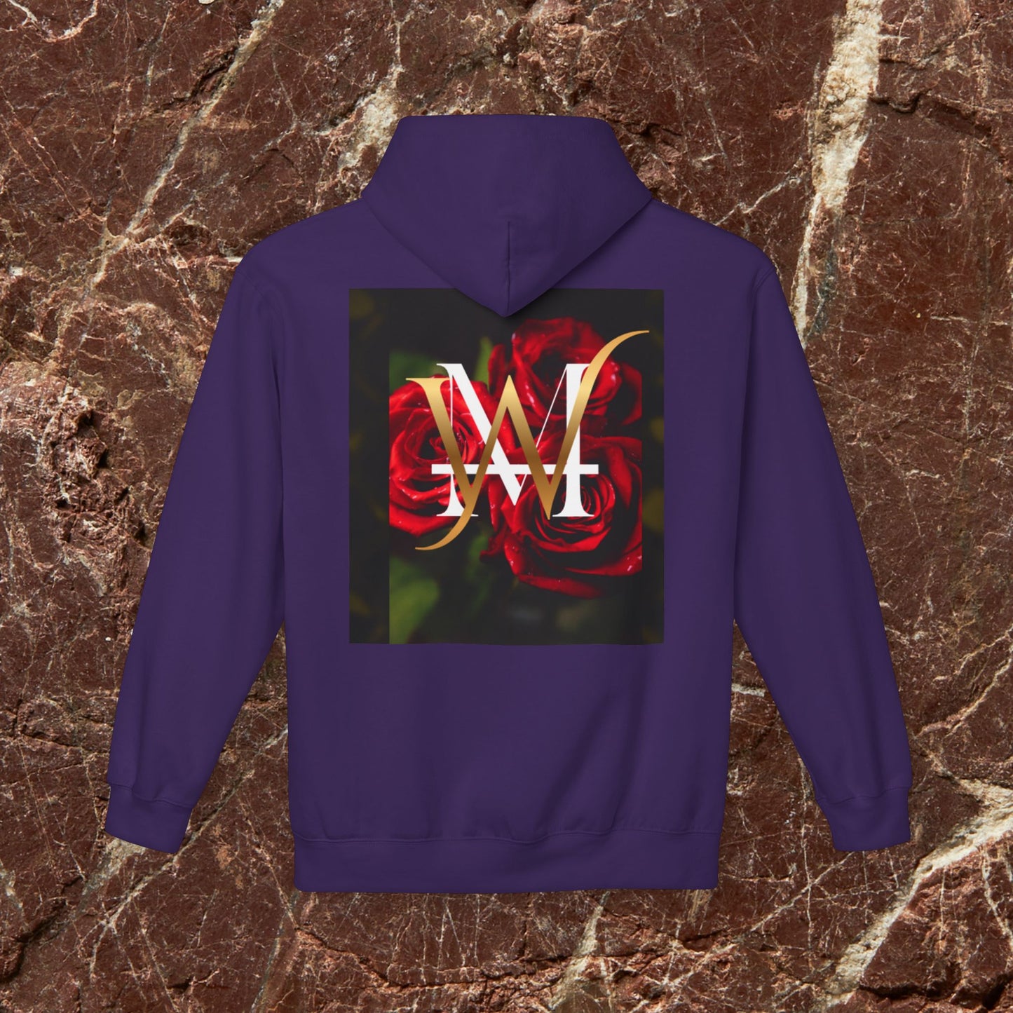 Hoodie — Rose Monogram "W" Graphic Pullover