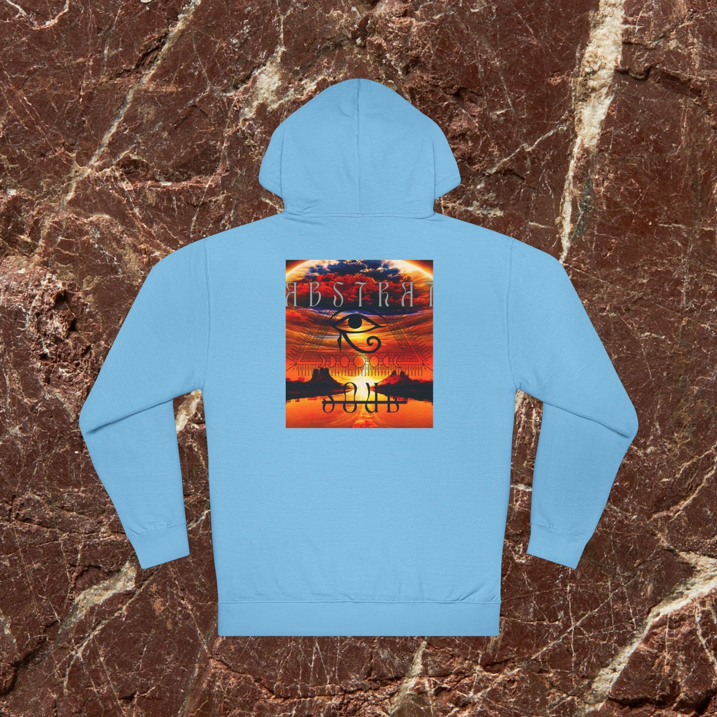 Hoodie — Majalrave Gold Crest & Sunset Eye Graphic Hooded Sweatshirt