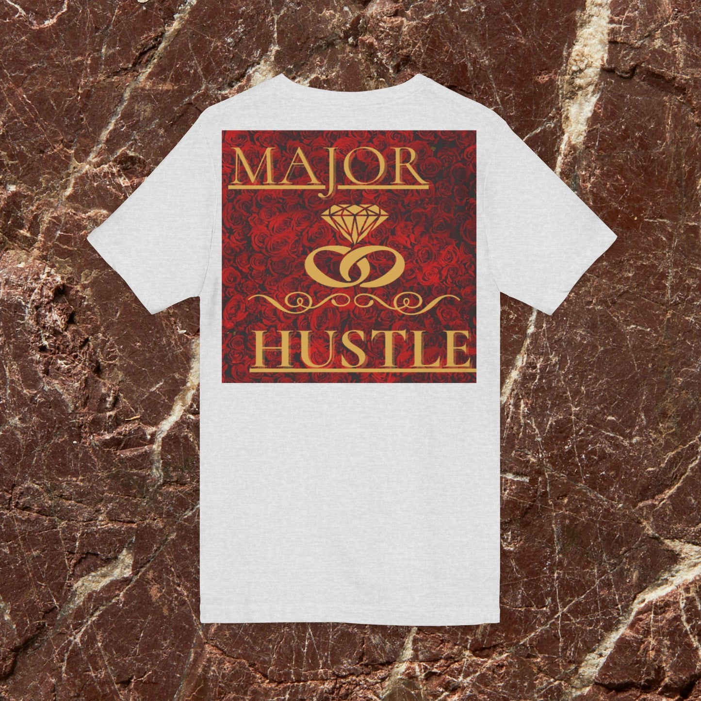 Vision x Major Hustle V-Neck Tee — Motivational Graphic Shirt