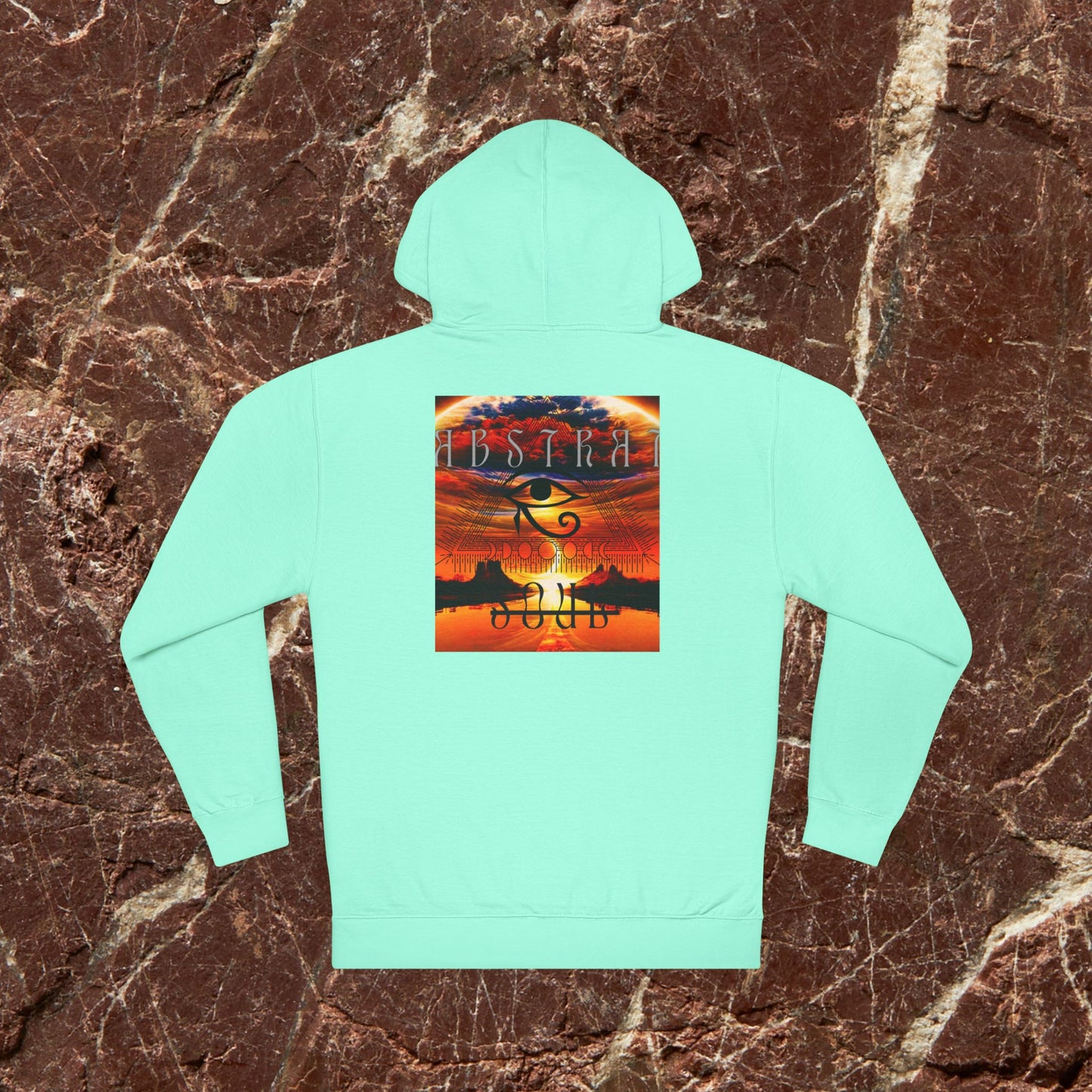 Hoodie — Majalrave Gold Crest & Sunset Eye Graphic Hooded Sweatshirt