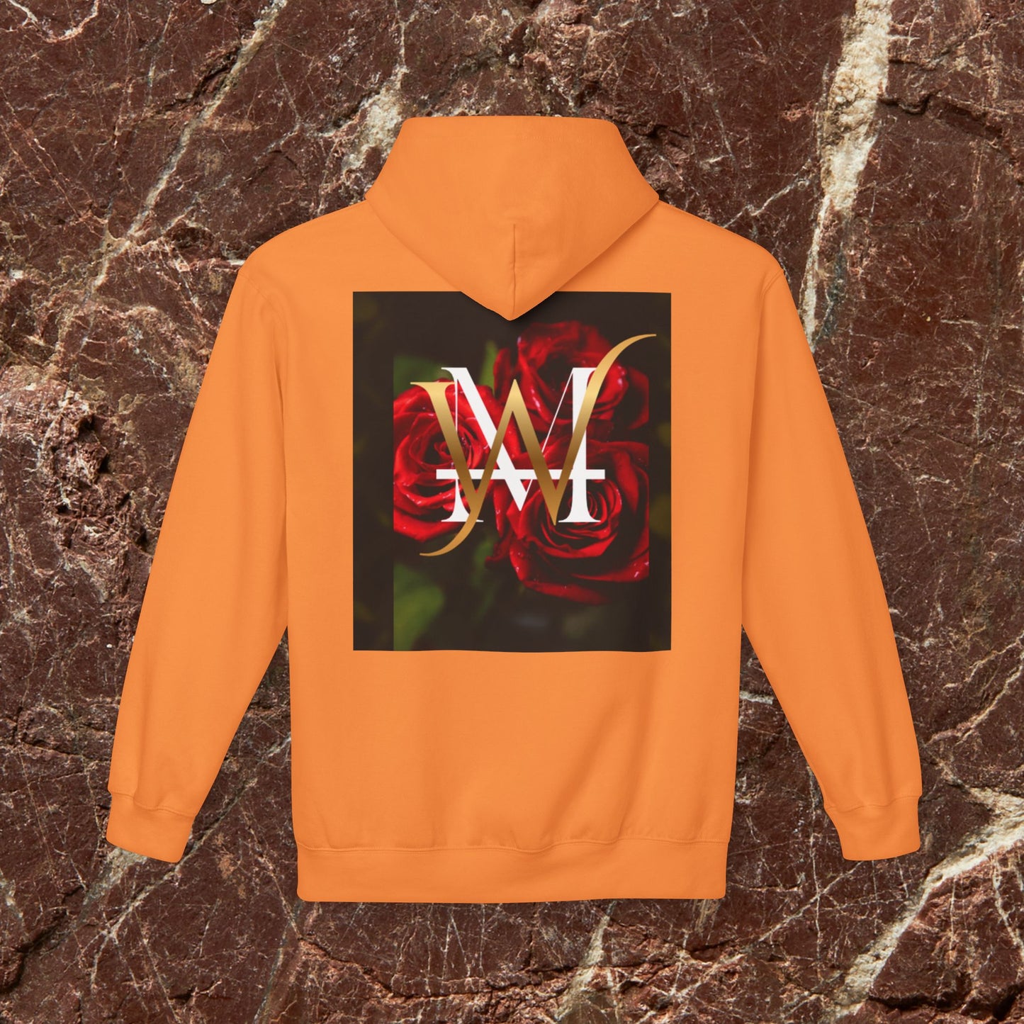 Hoodie — Rose Monogram "W" Graphic Pullover