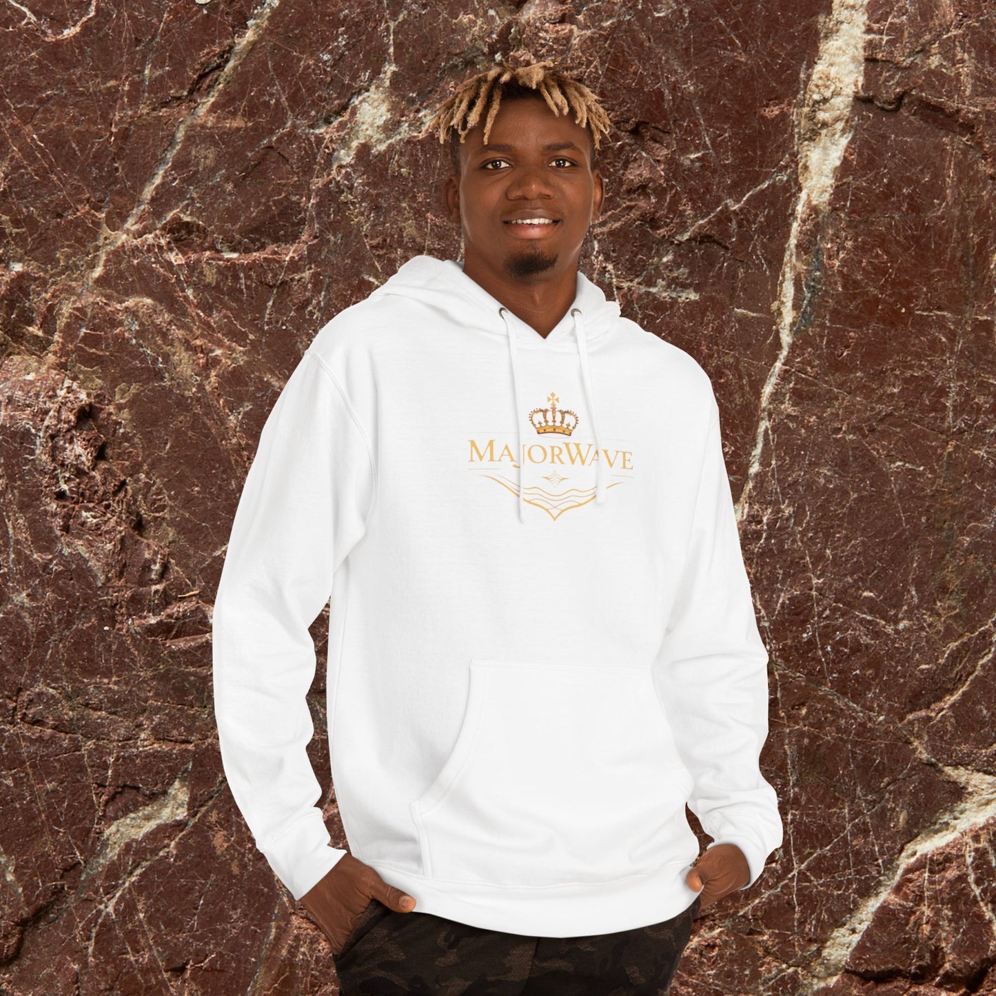 Hoodie — Majalrave Gold Crest & Sunset Eye Graphic Hooded Sweatshirt