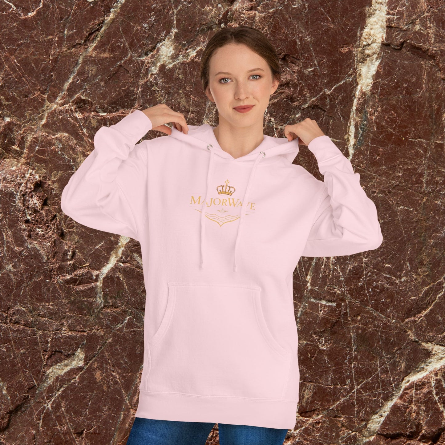 Hoodie — Majalrave Gold Crest & Sunset Eye Graphic Hooded Sweatshirt