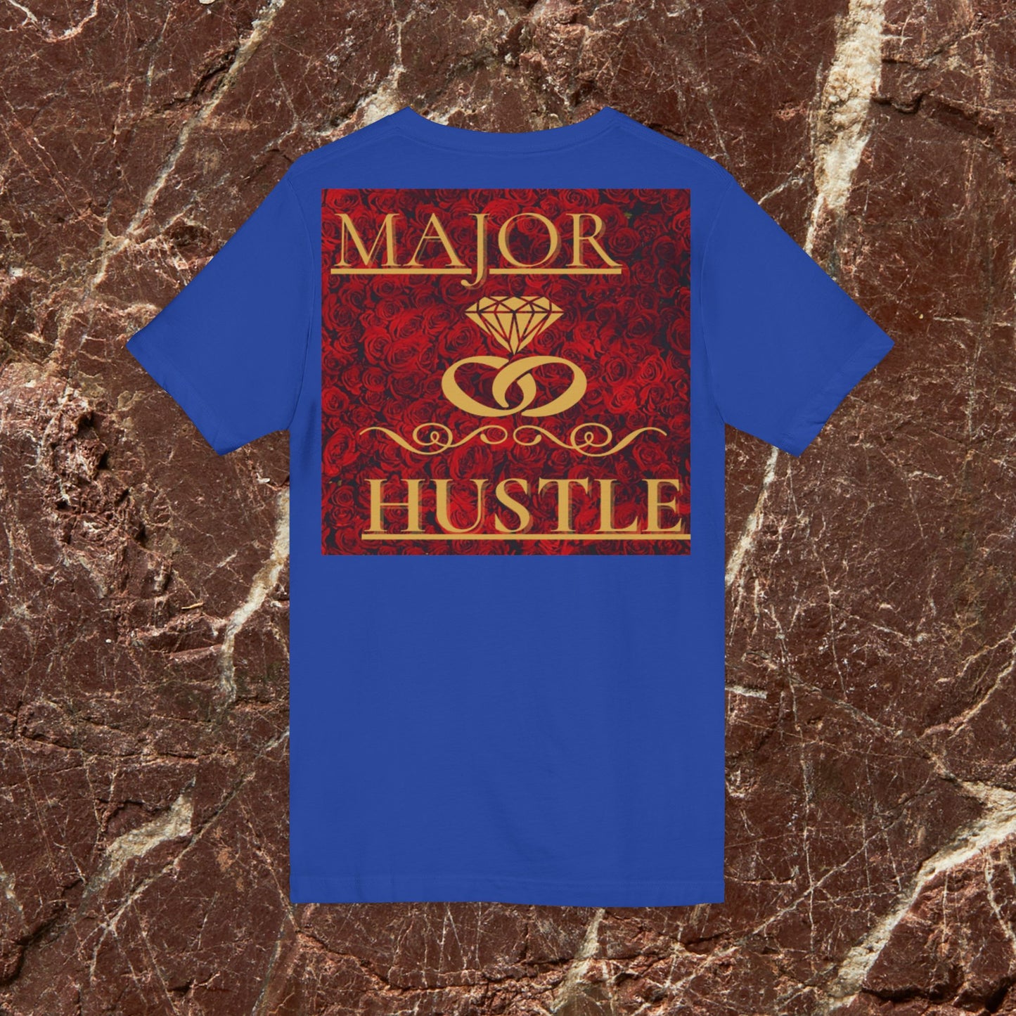 Vision x Major Hustle V-Neck Tee — Motivational Graphic Shirt