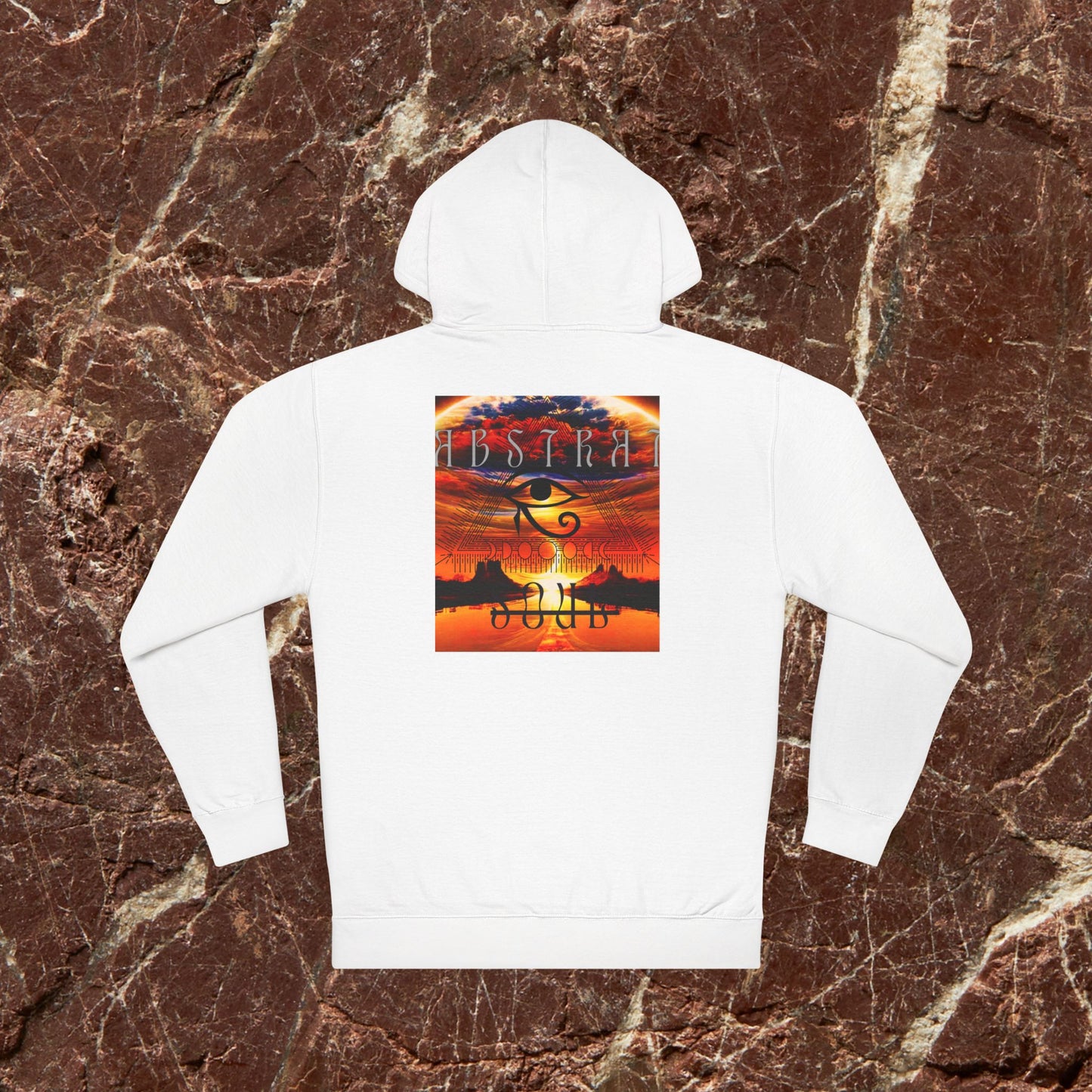 Hoodie — Majalrave Gold Crest & Sunset Eye Graphic Hooded Sweatshirt