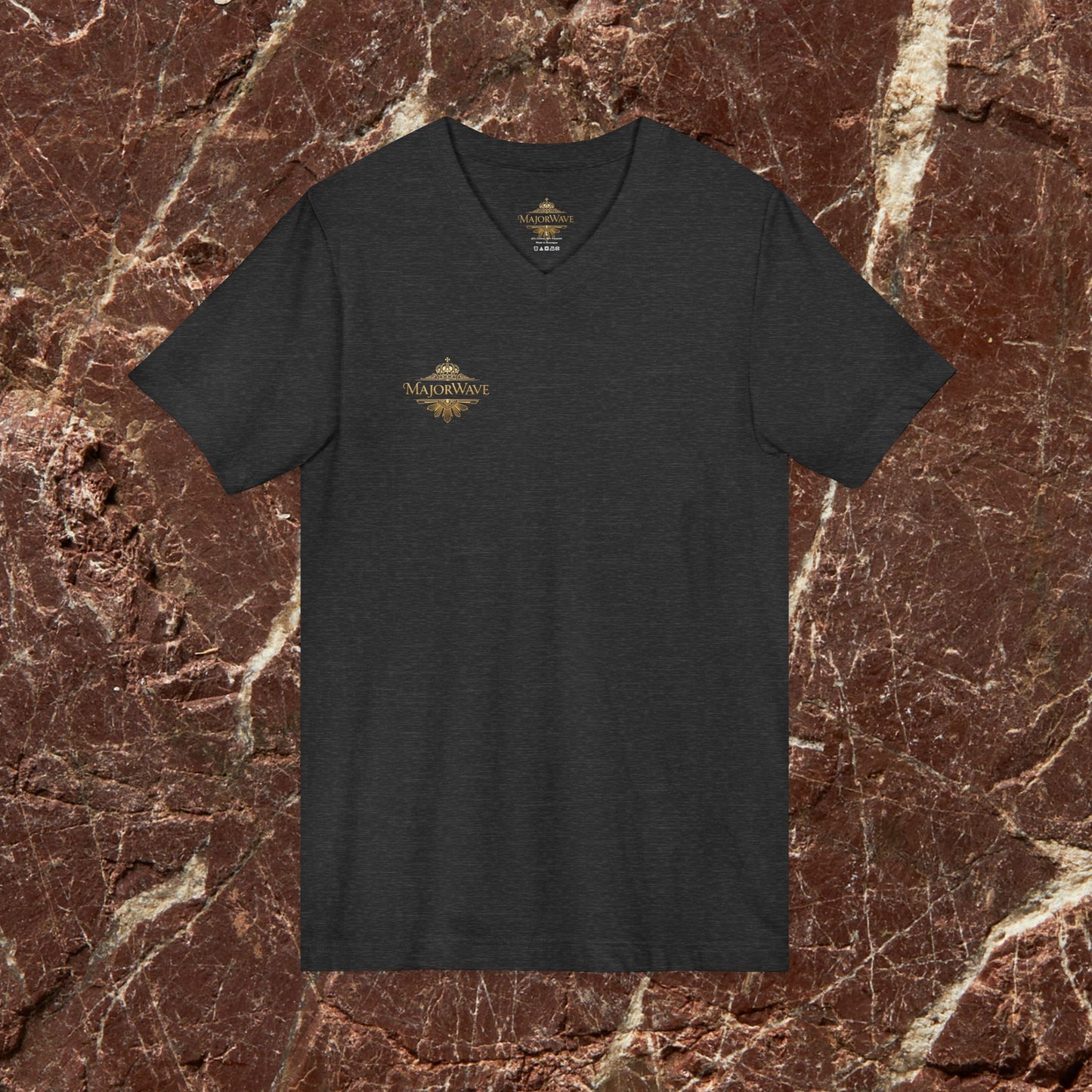 Vision x Major Hustle V-Neck Tee — Motivational Graphic Shirt